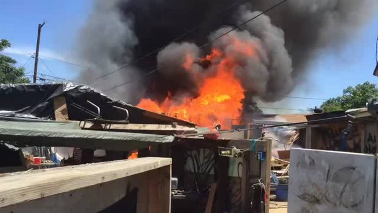 Blast and blaze in south Modesto