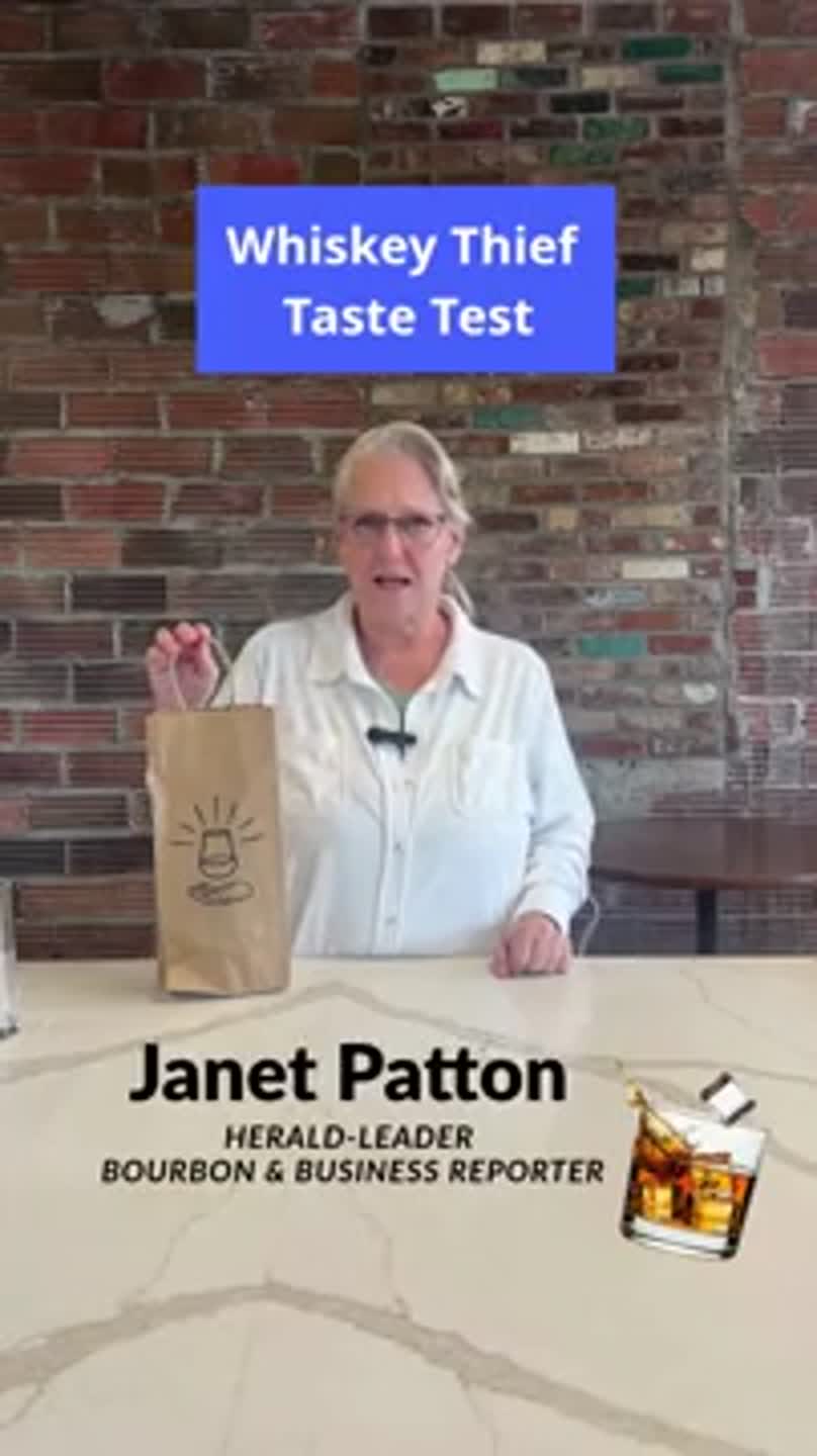 Tasting Whiskey Thief Distilling Co. bourbon from Frankfort