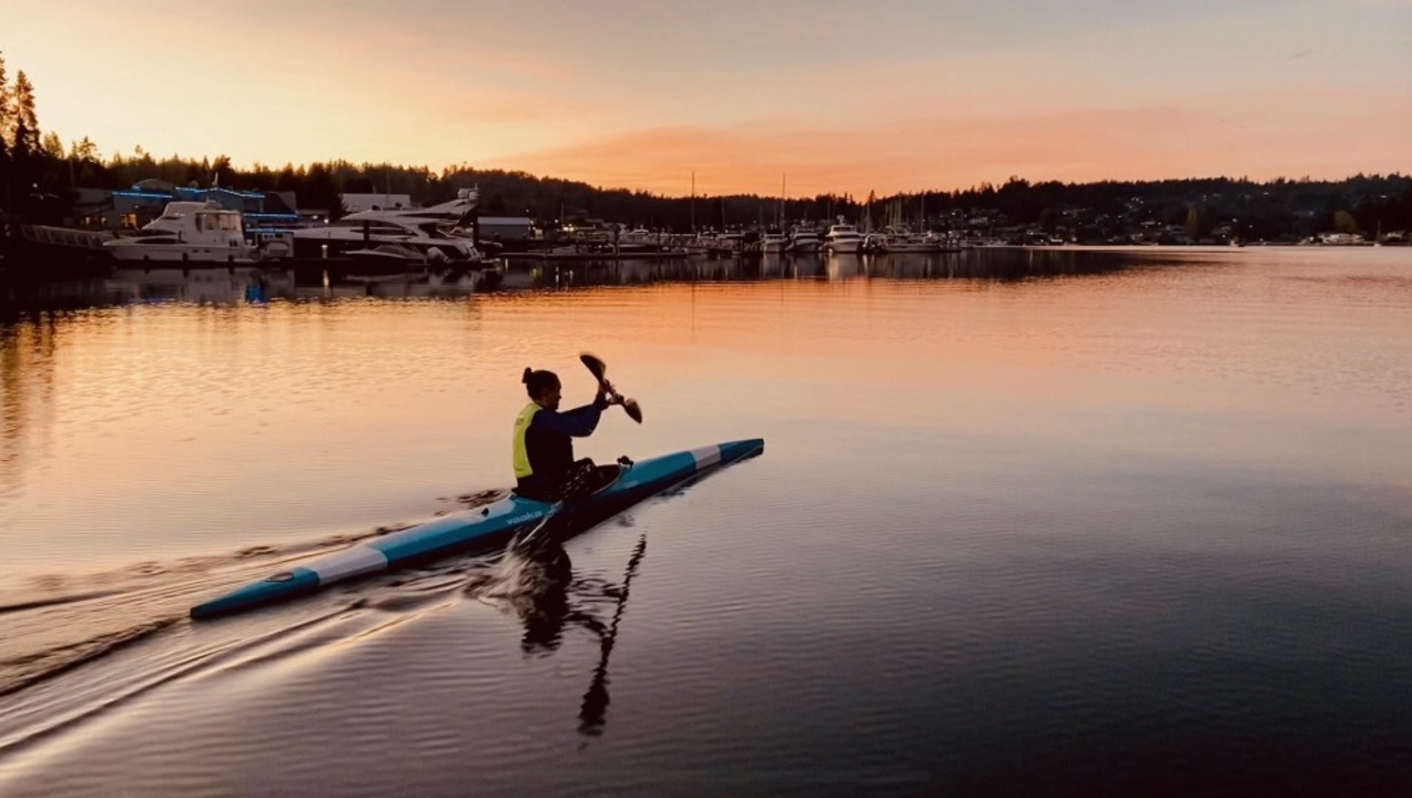 Gig Harbor paddlers practice on the water